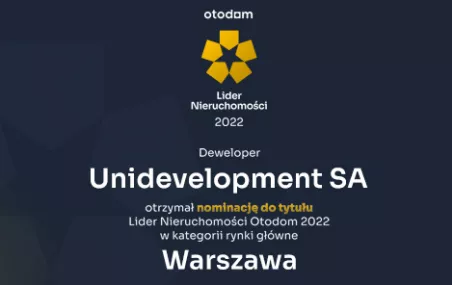 Unidevelopment SA w gronie 5 najlepszych, stołecznych deweloperów